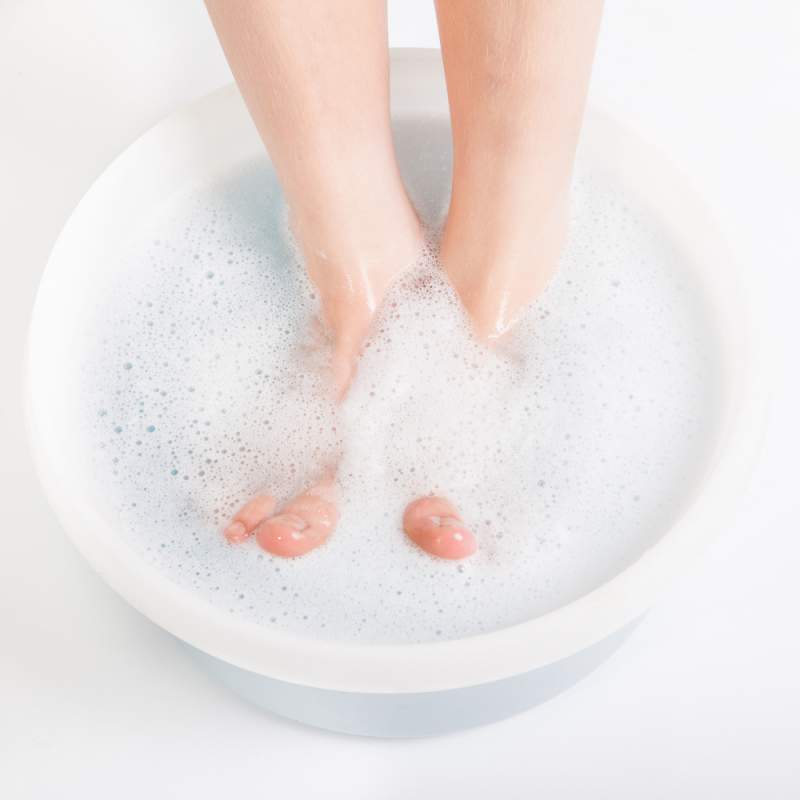 Soak them before exfoliating