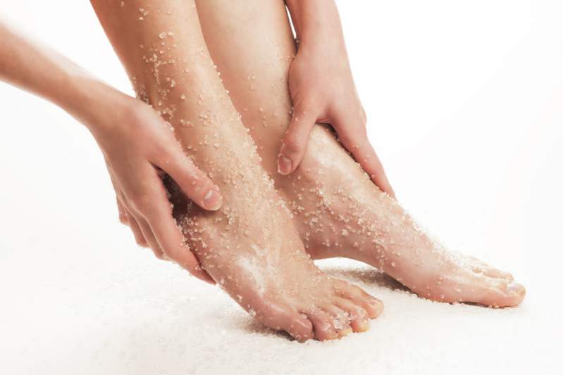 Exfoliate your legs regularly