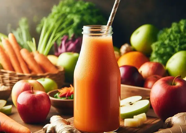 Carrot Apple Zinger, healthy juices for kids