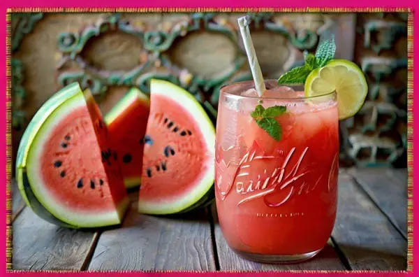Watermelon Mint Refresher, healthy juices for kids
