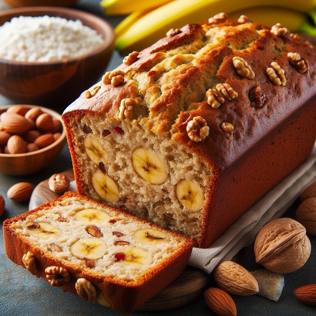 Nutty Banana Bread