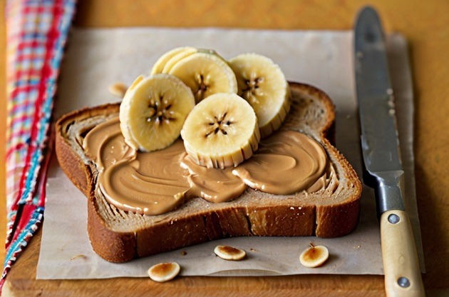 Peanut Butter and Banana Toast Whole Grain Breakfasts- Healthyesta