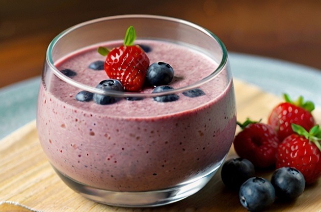 Quick Berry Breakfast Smoothie