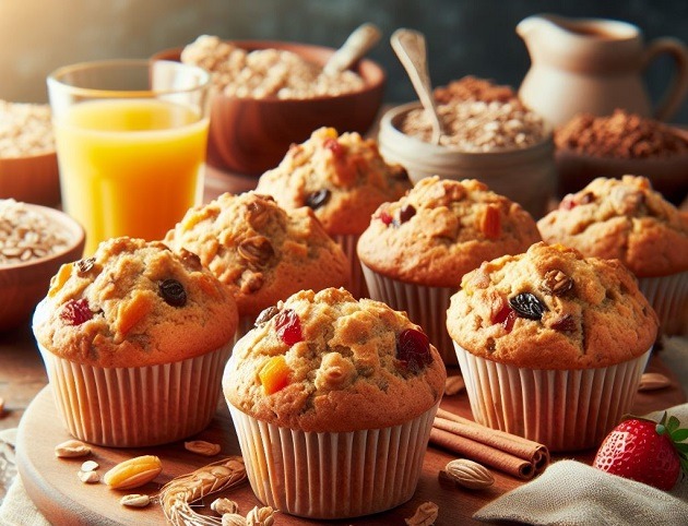 Whole Grain Breakfast Muffins