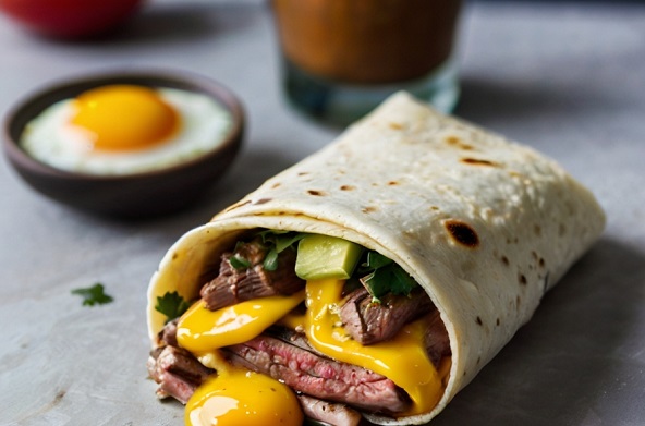 Steak and Egg Breakfast Burrito leftover steak recipes